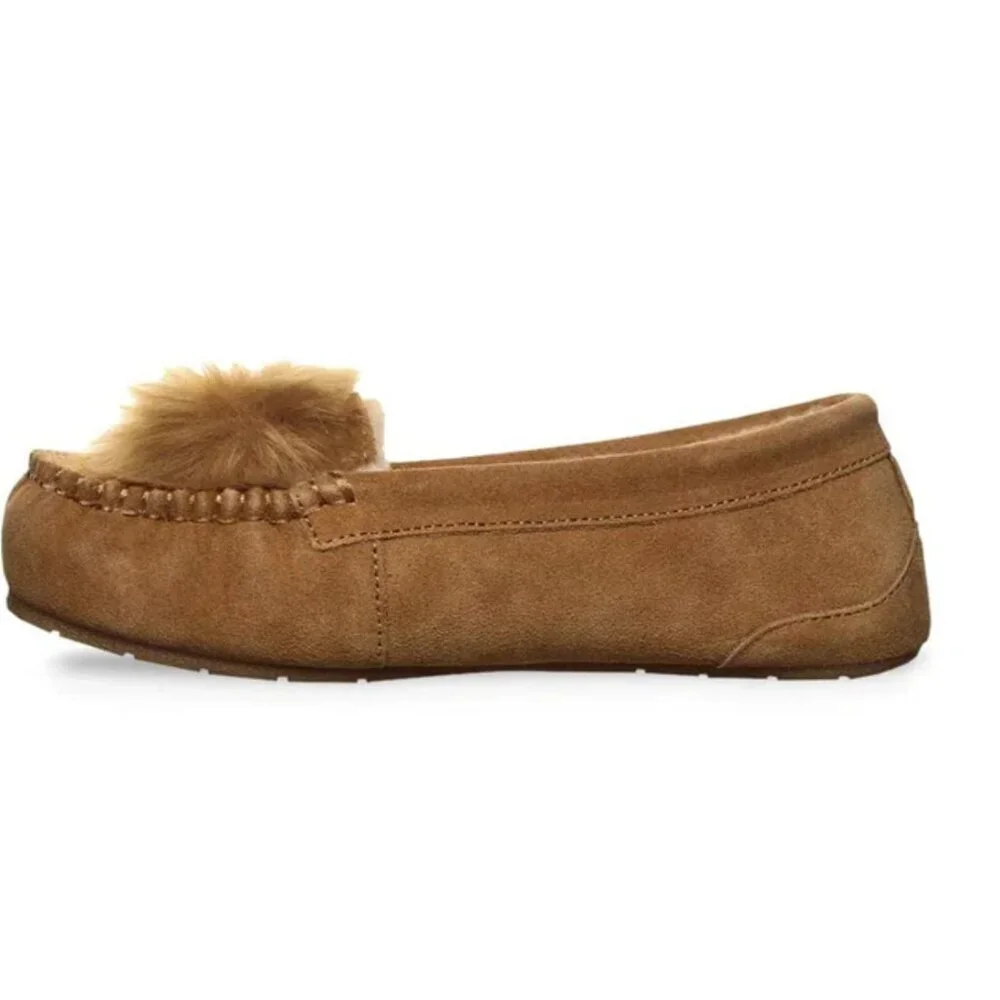 Bearpaw Women's Erika Loafers Brown Suede SZ 9 WIDE - Picture 3 of 5
